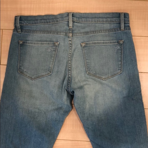 Frame Denim Le Garçon Light Wash Distressed Jeans - Picture 5 of 5